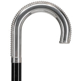 Italian Luxury: 'Lustrous Tourist' Cane, Crafted in 925r Silver Alpaca Silver Walking Sticks - Tophatter Daily Deals