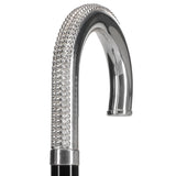 Italian Luxury: 'Lustrous Tourist' Cane, Crafted in 925r Silver Alpaca Silver Walking Sticks - Tophatter Daily Deals