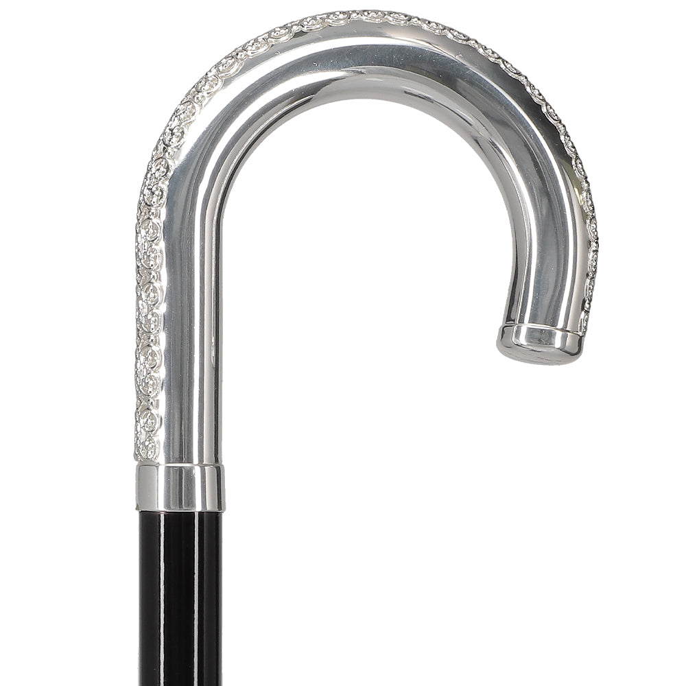 Italian Luxury: 'Tranquil Tourist' Cane, Crafted in 925r Silver Alpaca Silver Walking Sticks - Tophatter Daily Deals