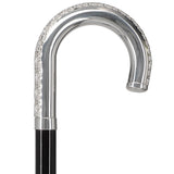 Italian Luxury: 'Tranquil Tourist' Cane, Crafted in 925r Silver Alpaca Silver Walking Sticks - Tophatter Daily Deals