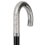 Italian Luxury: 'Tranquil Tourist' Cane, Crafted in 925r Silver Alpaca Silver Walking Sticks - Tophatter Daily Deals