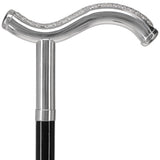 Italian Luxury 925r Silver Tranquil Fritz Cane Alpaca Silver Walking Sticks - Tophatter Daily Deals