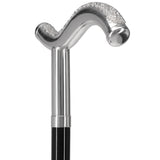 Italian Luxury 925r Silver Tranquil Fritz Cane Alpaca Silver Walking Sticks - Tophatter Daily Deals