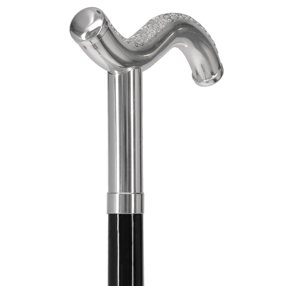 Italian Luxury 925r Silver Tranquil Fritz Cane Alpaca Silver Walking Sticks - Tophatter Daily Deals