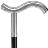 Italian Luxury 925r Silver Tranquil Fritz Cane Alpaca Silver Walking Sticks - Tophatter Daily Deals