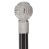 Italian Import - Sailor Monkey Fist Knot: 925r Silver Rope Cane - Tophatter Daily Deals