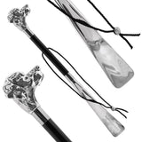 Italian Luxury: Eagle Shoehorn, Crafted in Elegant 925r Silver Shoe Horns - Tophatter Daily Deals