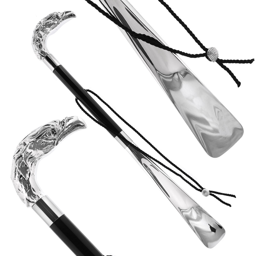 Italian Luxury: Eagle Shoehorn, Crafted in Refined 925r Silver Shoe Horns - Tophatter Daily Deals