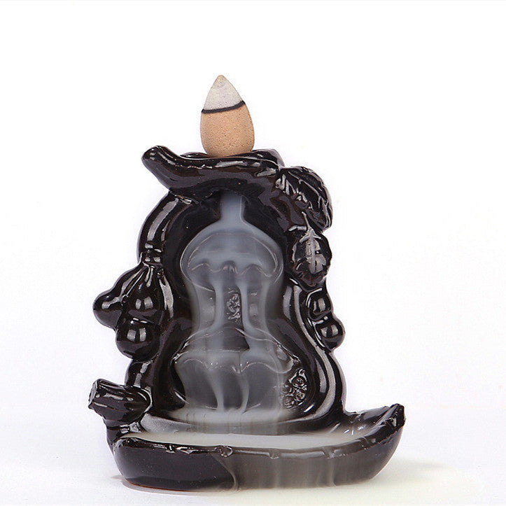Bergamot Rockery Incense Burner Ceramic Incense Road F 0 - Tophatter Daily Deals