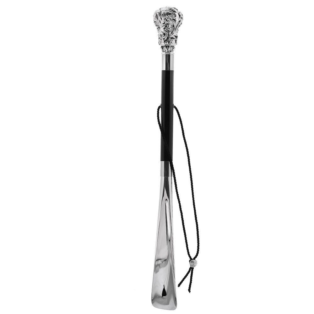 Silver 925r Intricate Flower Shoehorn Shoe Horns - Tophatter Daily Deals