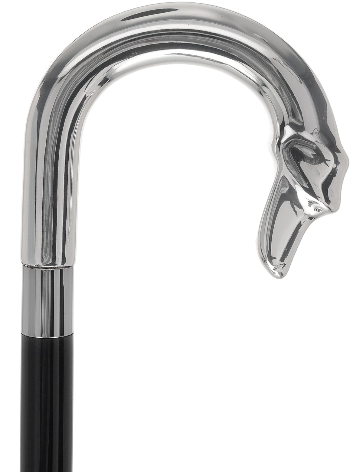 Italian Luxury Canine Majesty Walking Cane: Elegant Design Alpaca Silver Walking Sticks - Tophatter Daily Deals