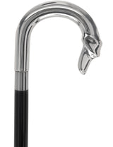 Italian Luxury Canine Majesty Walking Cane: Elegant Design Alpaca Silver Walking Sticks - Tophatter Daily Deals