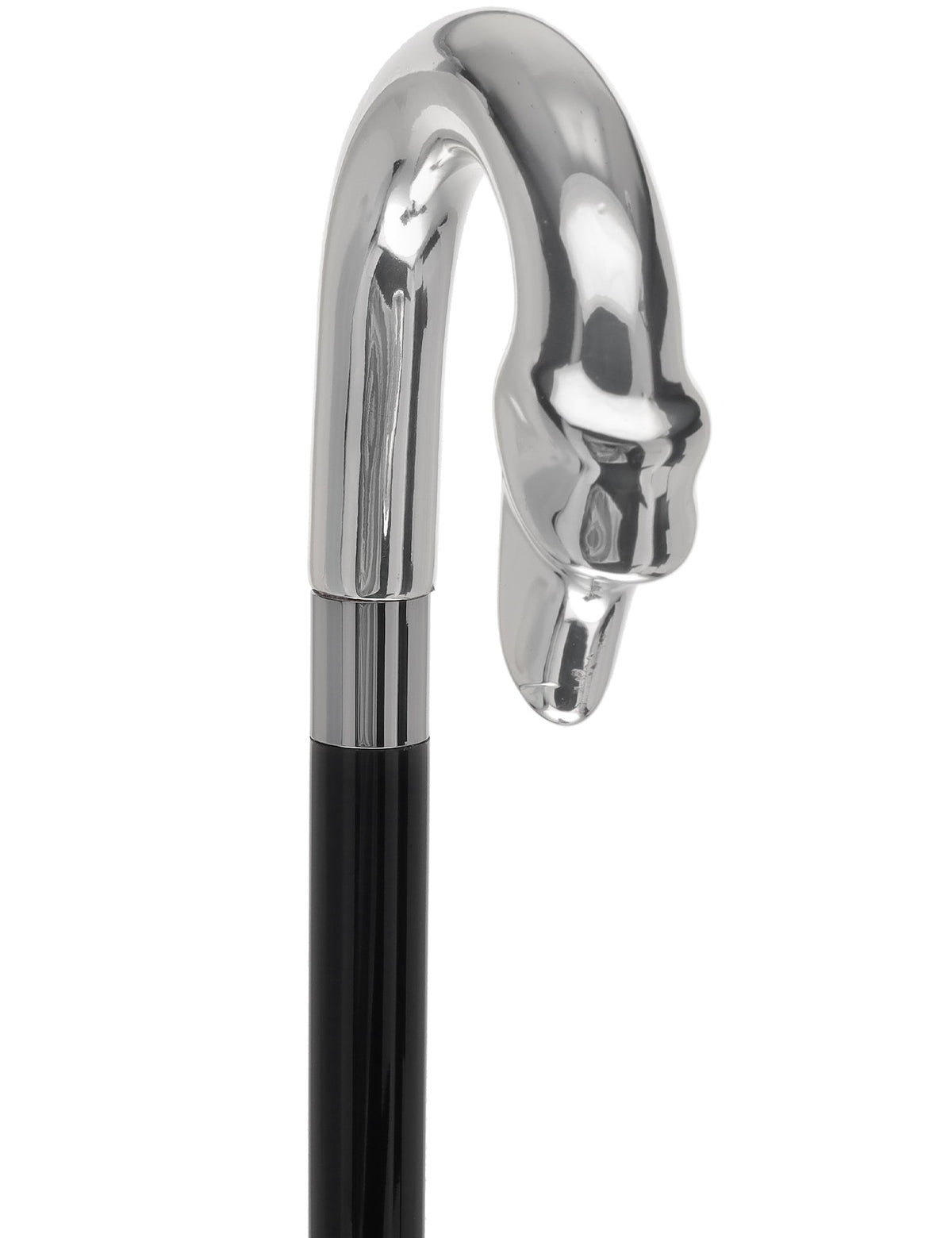 Italian Luxury Canine Majesty Walking Cane: Elegant Design Alpaca Silver Walking Sticks - Tophatter Daily Deals