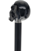 Gothic Elegance Skull Head Walking Stick with Beech wood shaft Alpaca Silver Walking Sticks - Tophatter Daily Deals