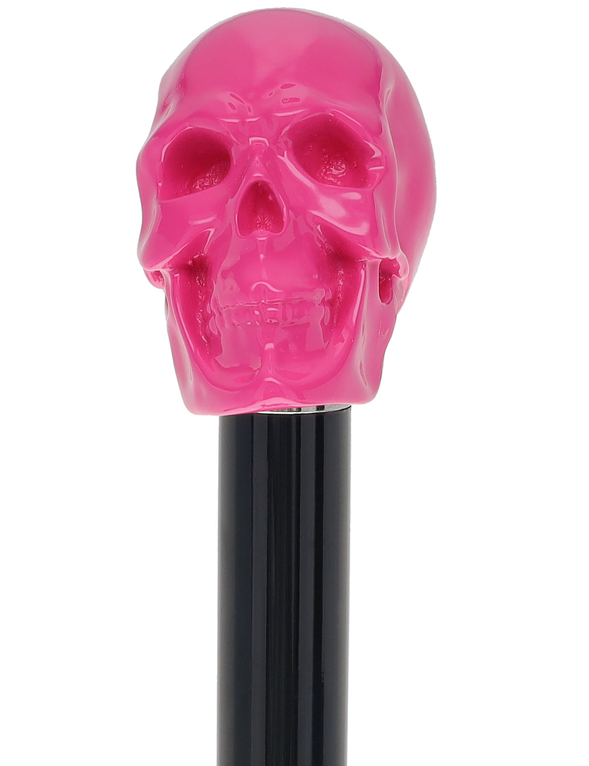 Pink Skull Walking Stick with Beech Wood Shaft Alpaca Silver Walking Sticks - Tophatter Daily Deals