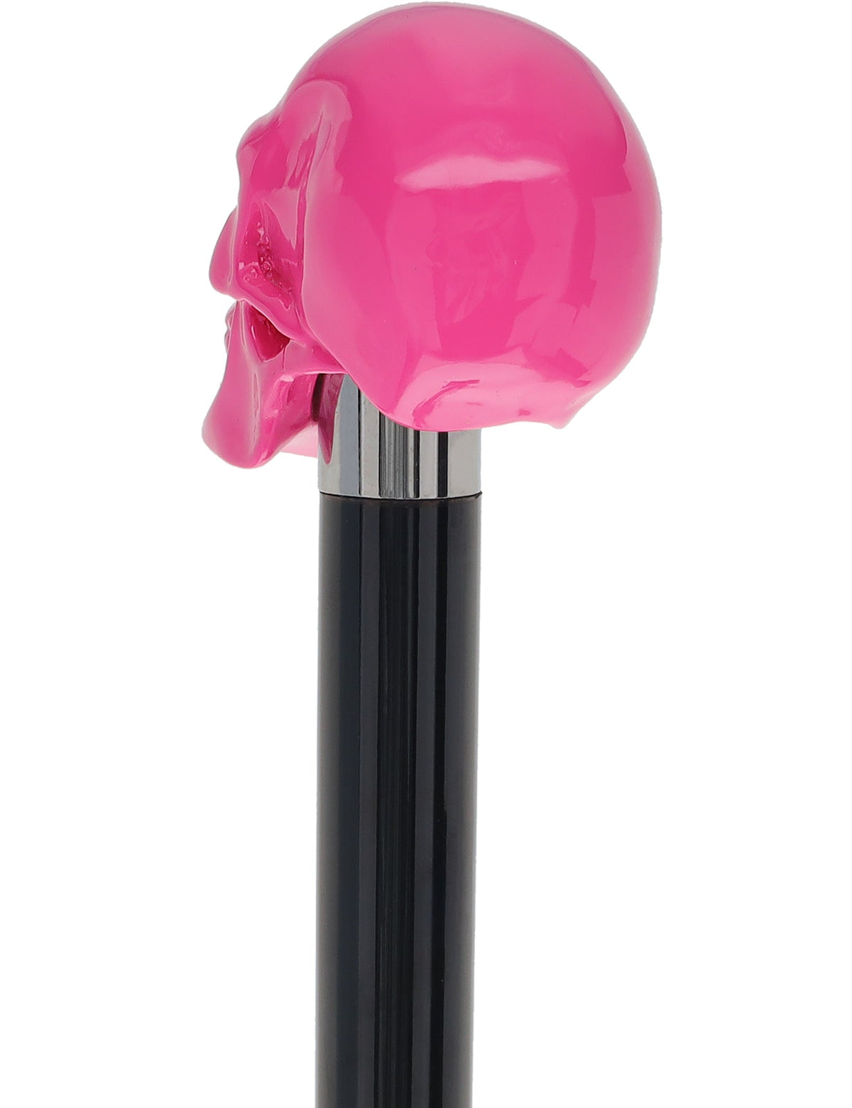 Pink Skull Walking Stick with Beech Wood Shaft Alpaca Silver Walking Sticks - Tophatter Daily Deals
