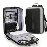 BLACK Men's backpack rechargeable usb computer bag 0 - Tophatter Daily Deals