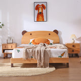 All Solid Wood Children's Bedside Table Modern Bedroom Storage 0 - Tophatter Daily Deals