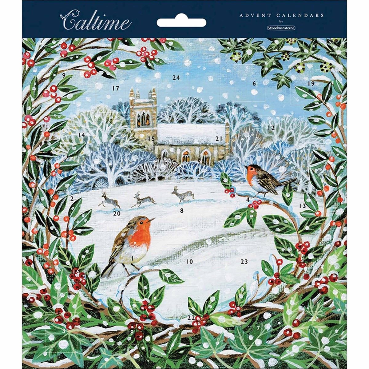 Robin & Deer Christmas Advent Calendar | Wreath Christmas Advent Calendar Advent Calendar - Tophatter Daily Deals