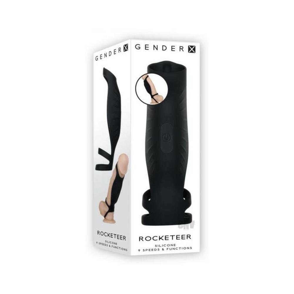Gender X Rocketeer Vibrating Penis Sheath Black - Tophatter Daily Deals