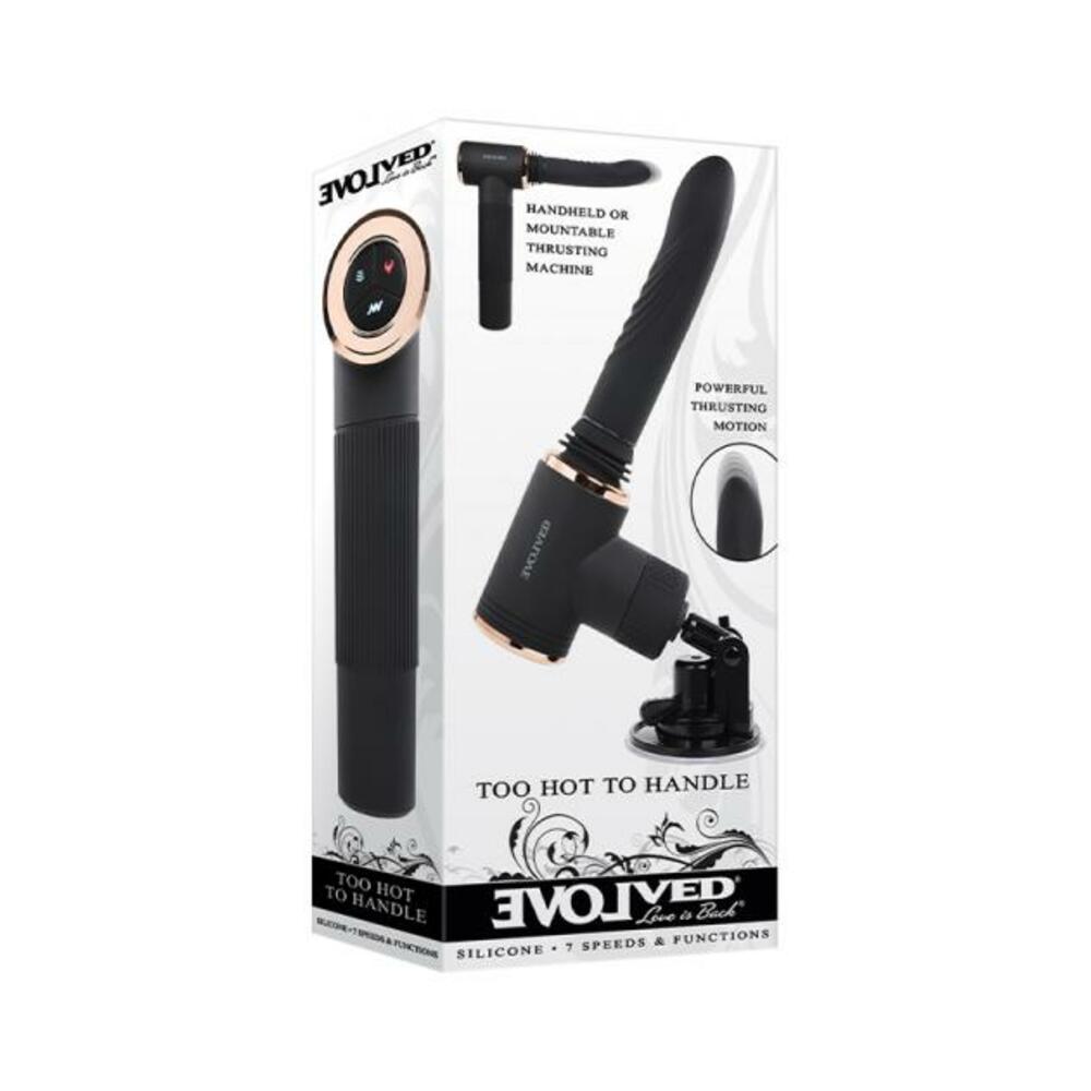 Evolved Too Hot To Handle Thrusting Sex Machine Black - Tophatter Daily Deals