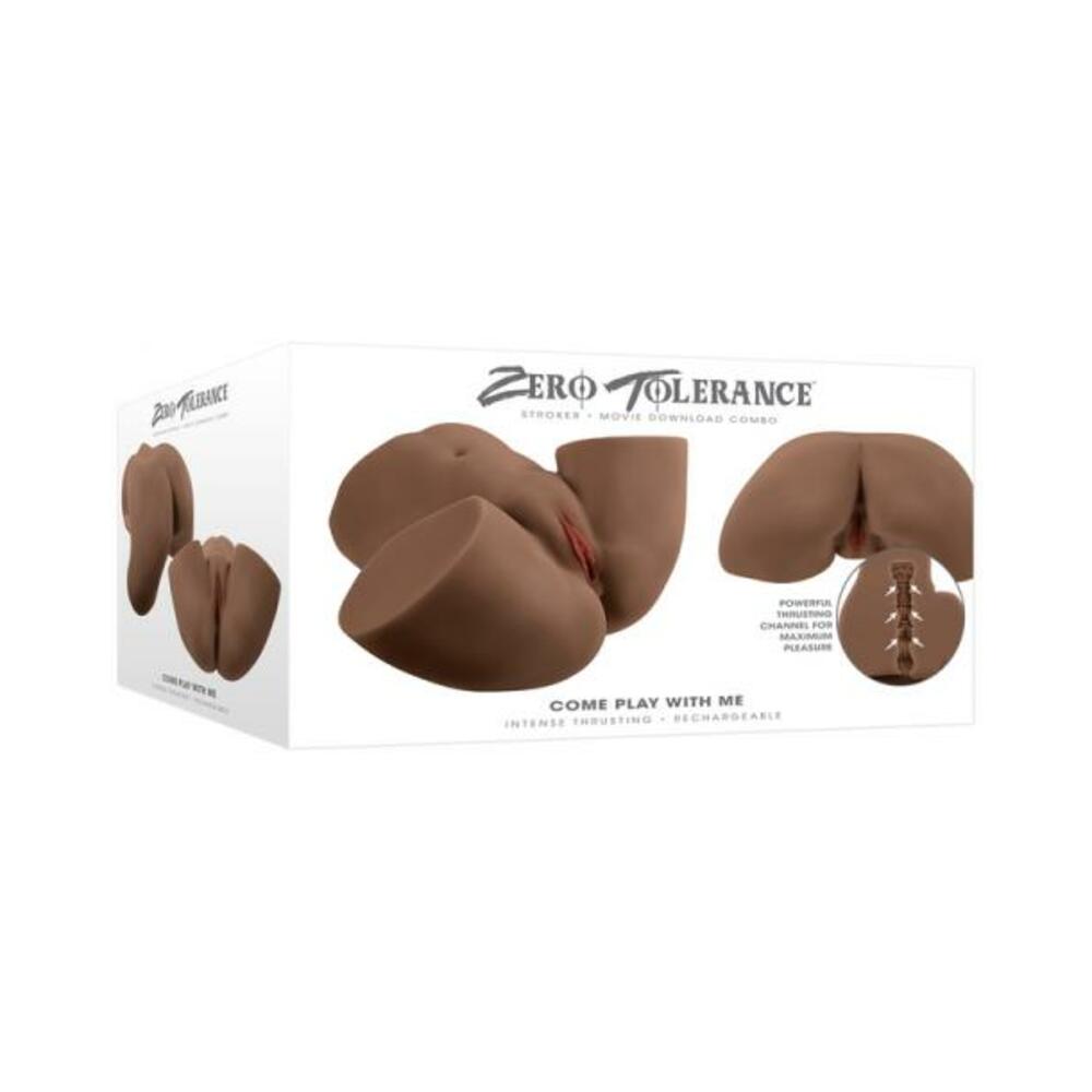 Zero Tolerance Come Play With Me Rechargeable Vibrating Thrusting Stoker Tpe Dark - Tophatter Daily Deals