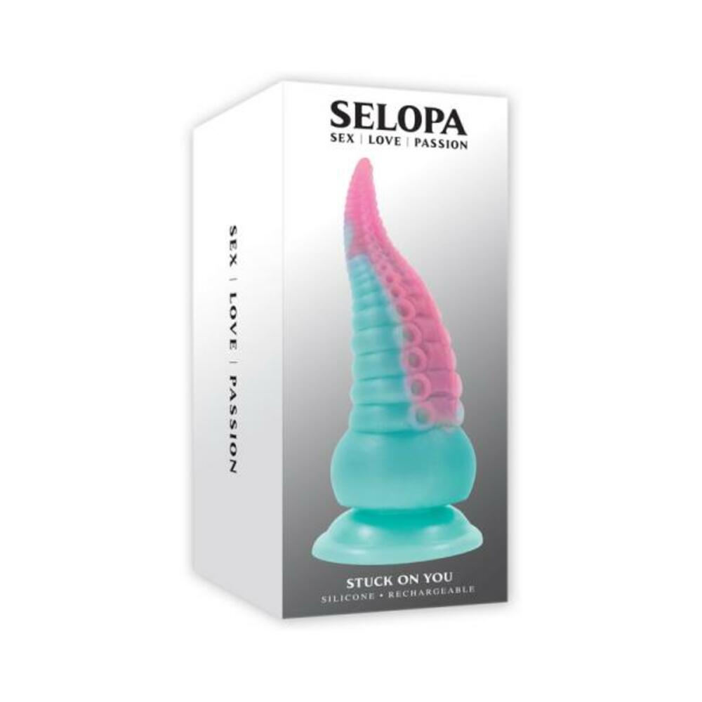 Selopa Stuck On You Rechargeable Vibrating Dildo Silicone Multicolor - Tophatter Daily Deals