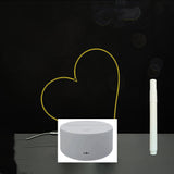 3D Acrylic Board Handwriting Message Board LED Light Style2 White A 0 - Tophatter Daily Deals