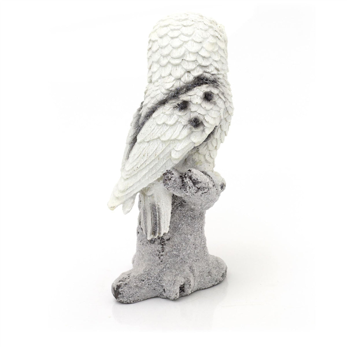 Snowy Owl Christmas Ornament | 21cm Resin Winter Bird Christmas Decoration | White Snow Owl Statue Figurine - Design Varies One Supplied Ornament - Tophatter Daily Deals