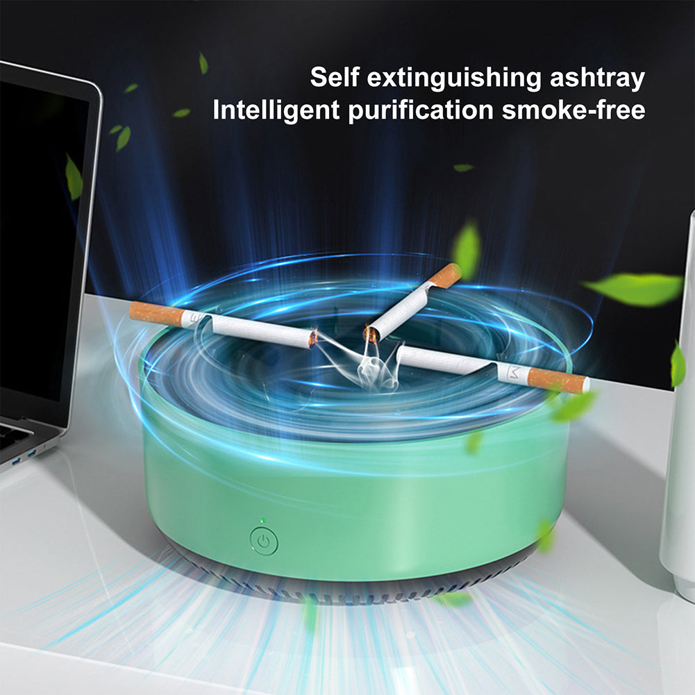 Air Purifier Ashtray Intelligent Electronic Ashtray For Filtering Second-Hand Smoke From Cigarettes Remove Smoking Home Office 4 - Tophatter Daily Deals