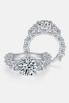 8 Carat Moissanite 925 Sterling Silver Ring Rings - Tophatter Daily Deals