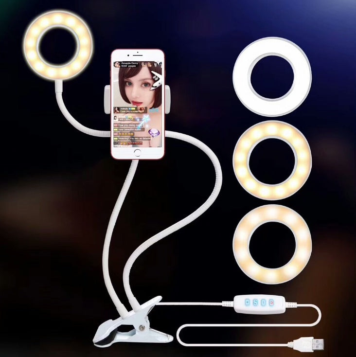 Anchor mobile phone frame fill light mobile phone live support network red live anchor fill light bracket White 0 - Tophatter Daily Deals