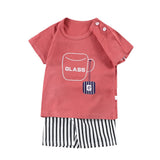Boys And Girls Summer T-shirt Half Sleeve Suit Shorts Thin 0 - Tophatter Daily Deals