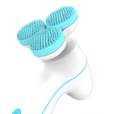 3D Smart Massage Cleanser Electric Cleanser Electric Silicone Facial Cleanser Blue 0 - Tophatter Daily Deals