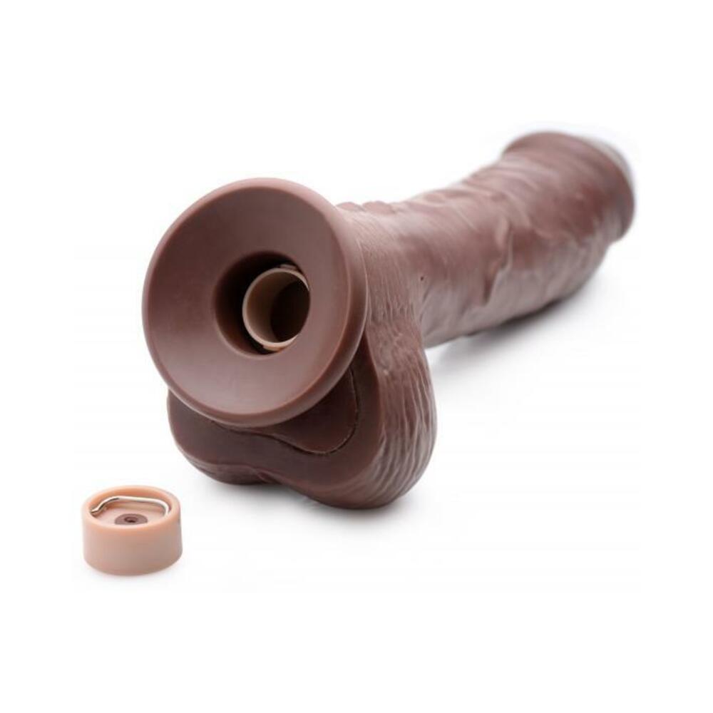 Loadz 8.5in Vibrating Dildo Squirting Dark - Tophatter Daily Deals
