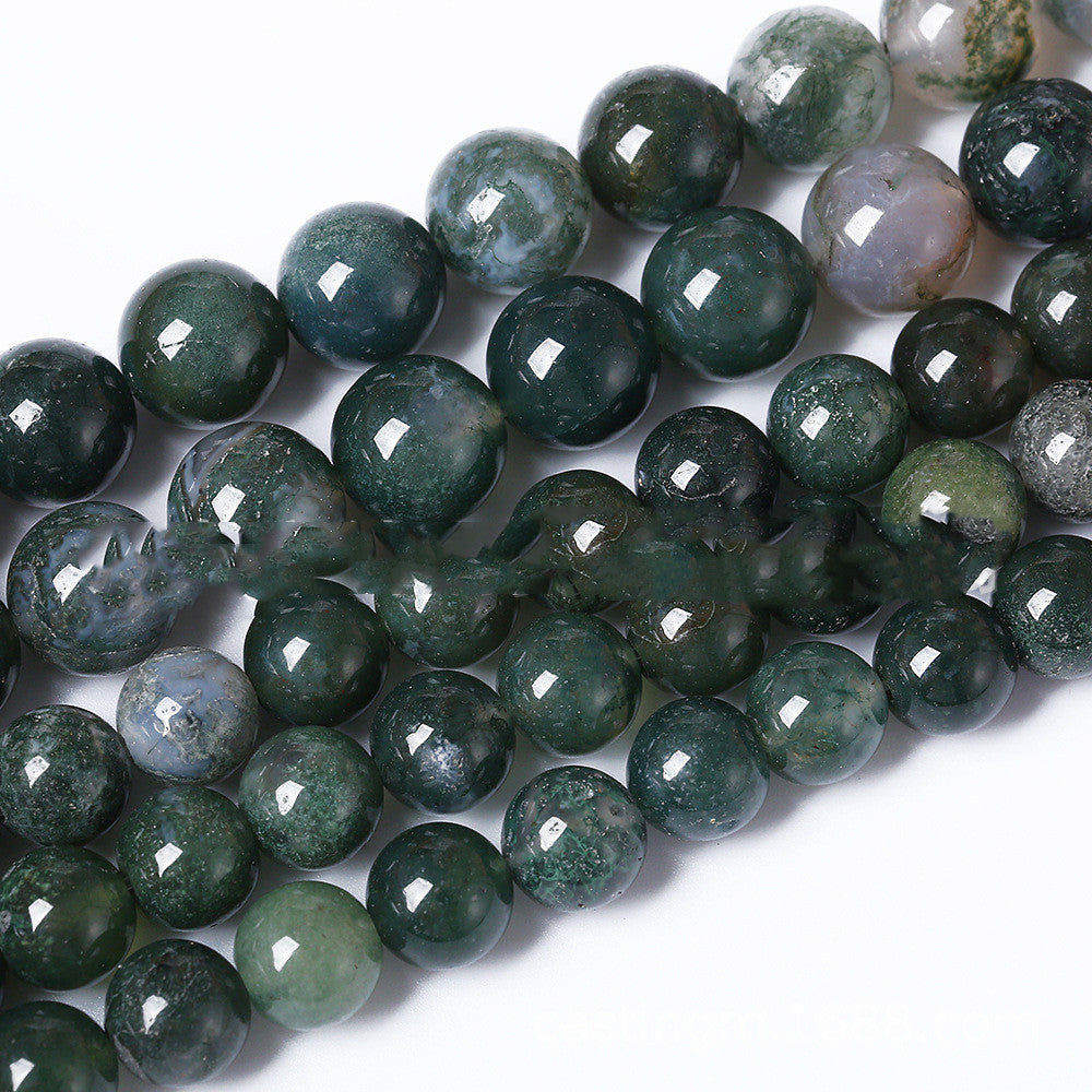 5A Water Plants Agate Bracelet Semi-finished Products Wholesale Aquatic Plants Marine Agate Loose Beads 0 - Tophatter Daily Deals