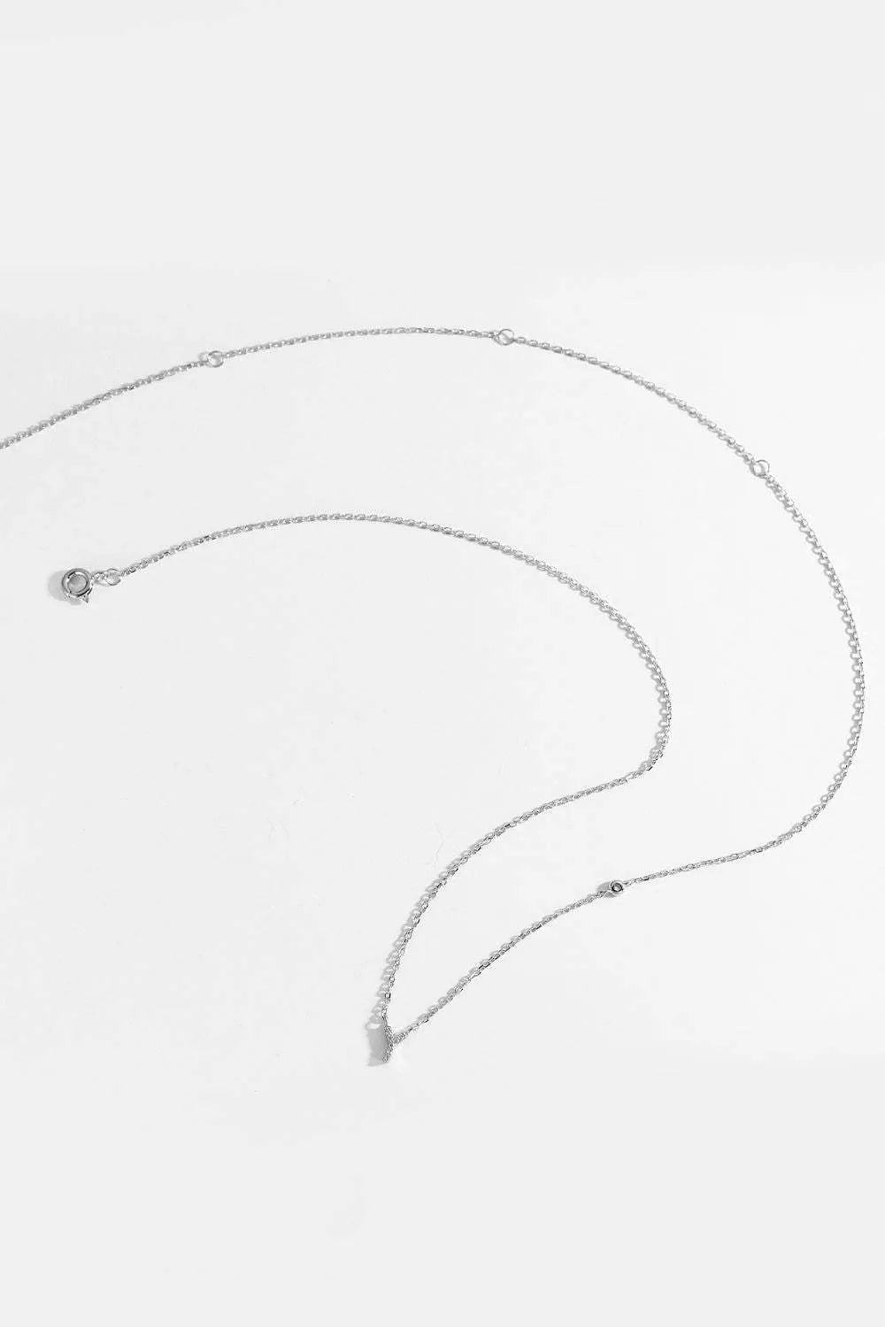 V To Z Zircon 925 Sterling Silver Necklace Necklaces - Tophatter Daily Deals