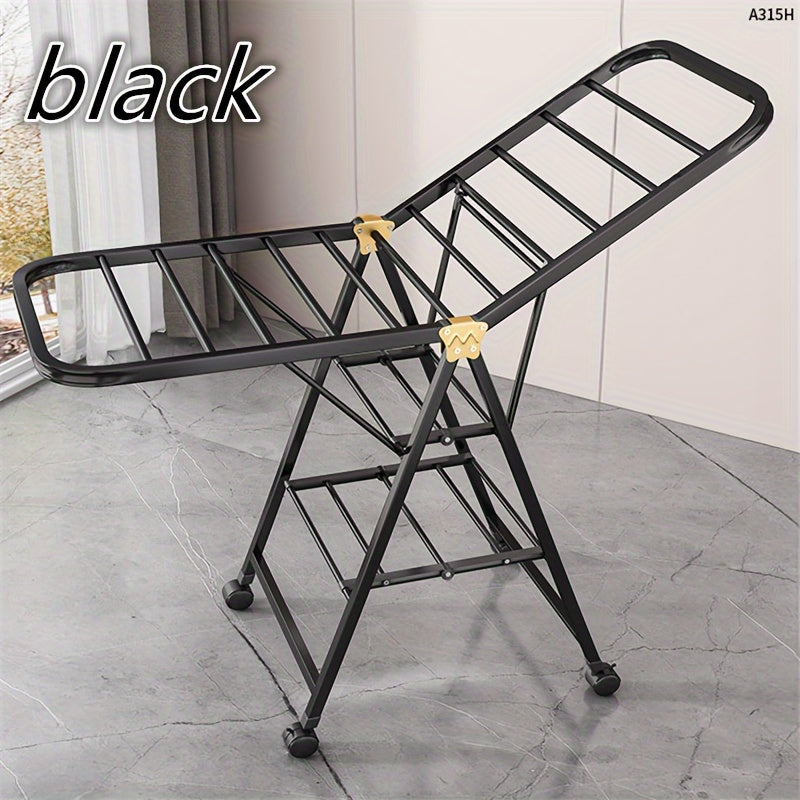 3-Tier Folding Stainless Steel Laundry Drying Rack Home & Garden > Laundry & Cleaning > Drying Racks & Hangers - Tophatter Daily Deals