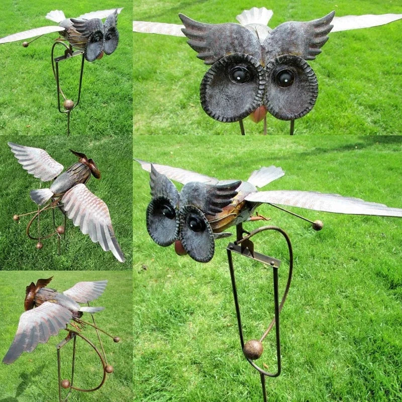 Eagle Wind Spinner Garden Stake Outdoor Patio Decor - Tophatter Daily Deals