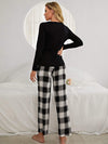 Plaid Heart Top and Pants Lounge Set Loungewear Sets - Tophatter Daily Deals