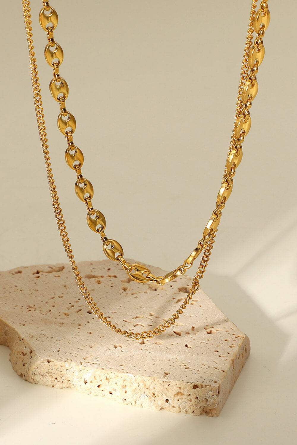 Dreaming of You Gold-Plated Double-Layered Necklace Necklaces - Tophatter Daily Deals