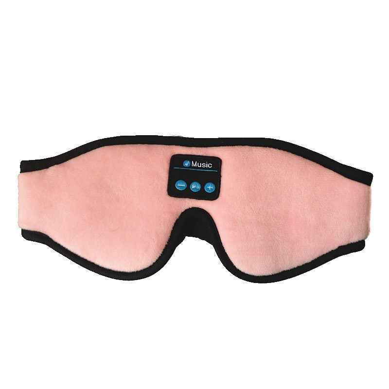 3D Eye Mask Bluetooth Sleep Comfortable Music Bluetooth Headset Pink 0 - Tophatter Daily Deals
