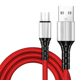 Android TYPE-C Super Fast Charge 5A Nylon Braided Mobile Phone Charging Cable Red 0 - Tophatter Daily Deals