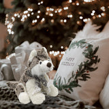 Adorable Husky Dog Soft Plush Toy | Children's Cuddly Soft Toy Husky Puppy | Christmas Cute Animal Plush Soft Toy - Tophatter Daily Deals