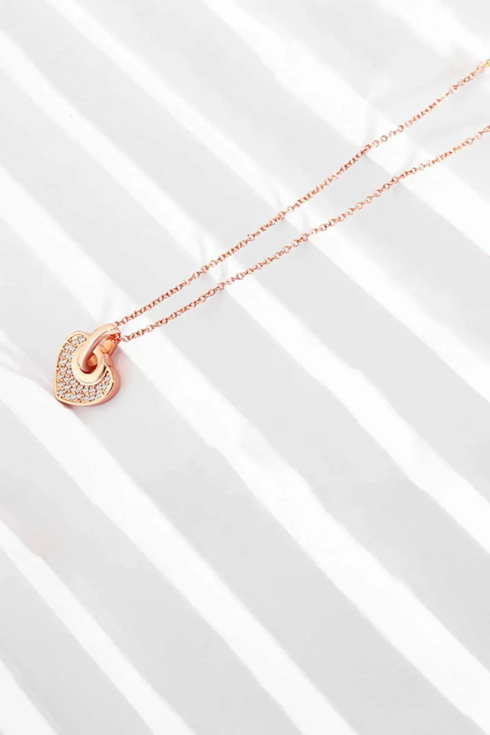 Crystal Heart Pendant Necklace Necklaces - Tophatter Daily Deals