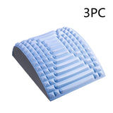 Back Stretcher Pillow Neck Lumbar Support Massager For Neck Waist Back Sciatica Herniated Disc Pain Relief Massage Relaxation Blue 2PC 0 - Tophatter Daily Deals