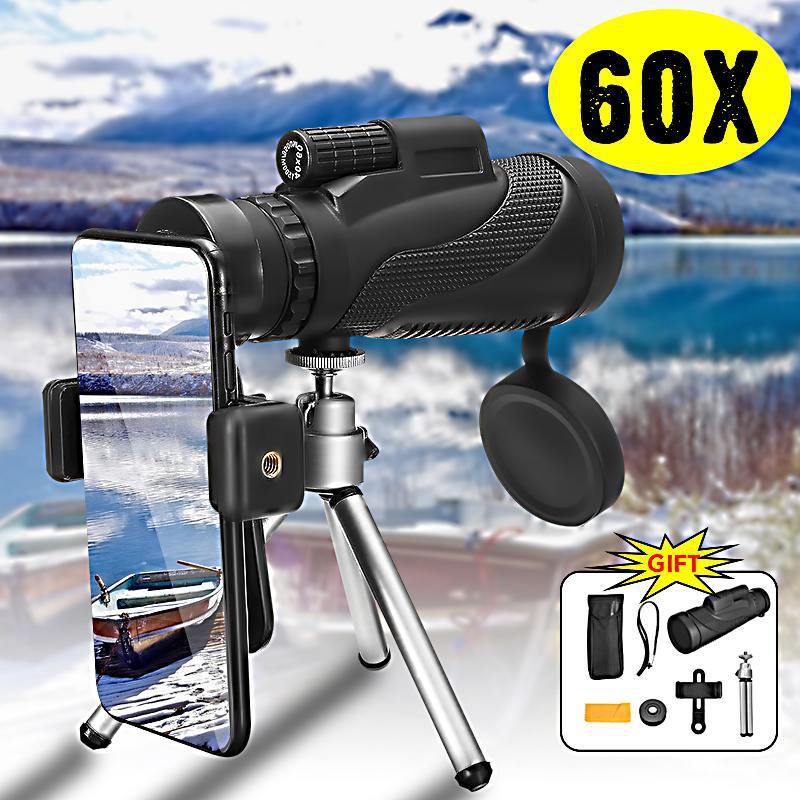 40x60 Monocular High-power High-definition Night Vision Mobile Phone Photo Outdoor 0 - Tophatter Daily Deals