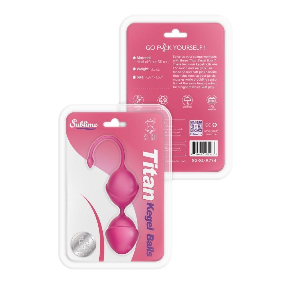 Sublime Titan Kegel Balls Pink - Tophatter Daily Deals