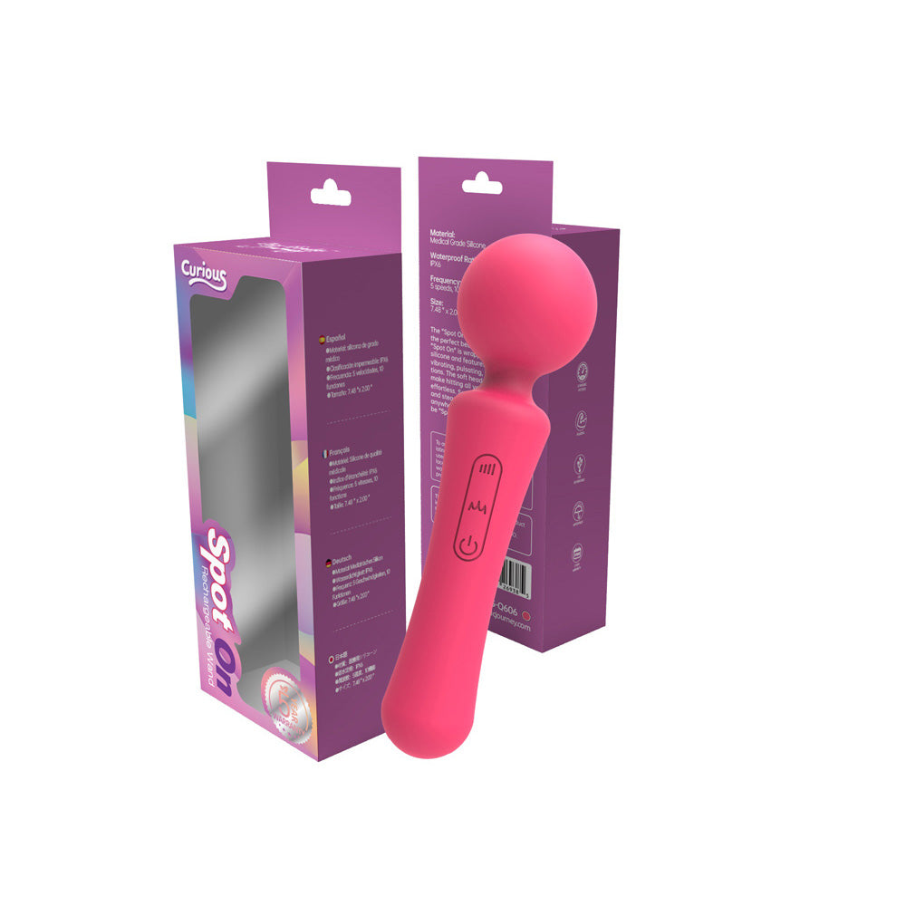 Curious Spot On Rechargeable Wand Pink - Tophatter Daily Deals