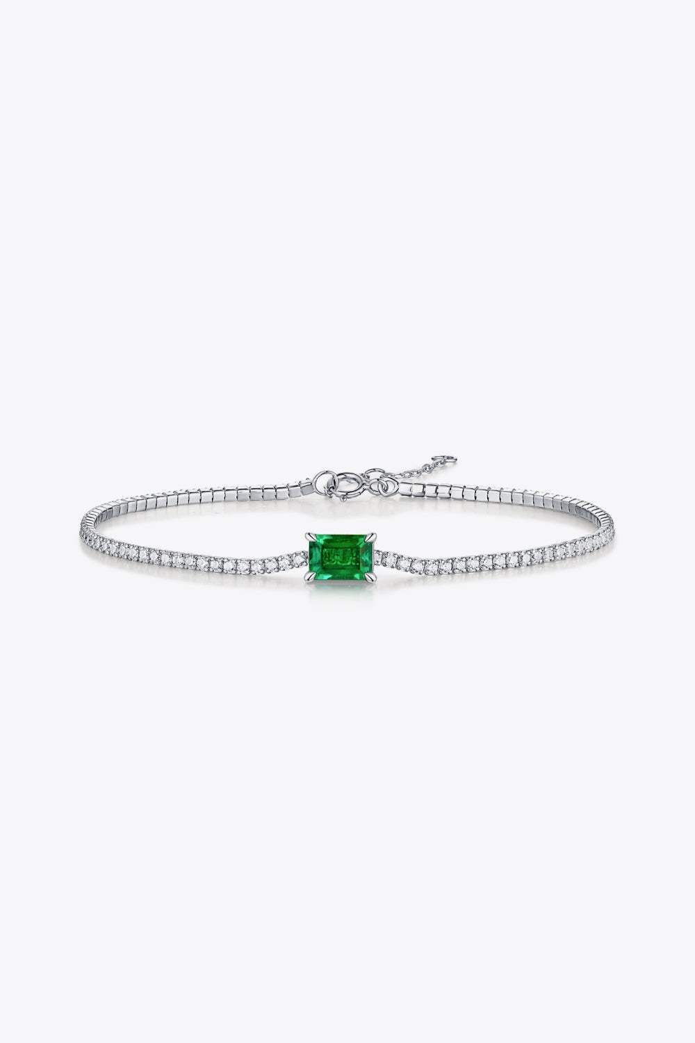 Adored 1 Carat Lab-Grown Emerald Bracelet 1 Carat - Tophatter Daily Deals